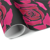 ゴシック抽象芸術バラ水彩原画 ラッピングペーパー (ロールコーナー)