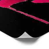 ゴシック抽象芸術フローラ出血性バラオリジナル芸術 ポスター (角)