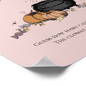 ゴシック推測キャンディベビーシャワーゲームの数 ポスター (角)