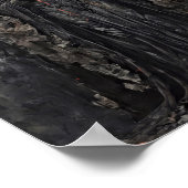 ゴシック教会で燃えるハートを持つ魔王 ポスター (角)