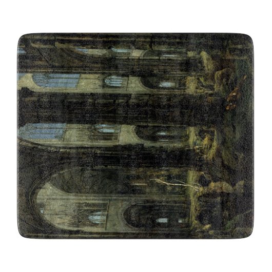 ゴシック教会の廃墟（カール・ブレヘン著） カッティングボード (正面)