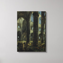 ゴシック教会の廃墟（カール・ブレヘン著） キャンバスプリント