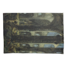 ゴシック教会の廃墟（カール・ブレヘン著） 枕カバー