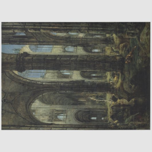 ゴシック教会の廃墟（カール・ブレヘン著） 薄葉紙 (正面)