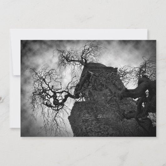 ゴシック教会ハローウィンパーティ 招待状 (正面)