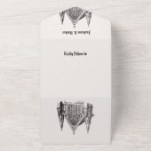 ゴシック教結婚教会 オールインワン招待状 (外側)