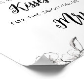 ゴシック数字キスブライダルシャワーゲーム ポスター (角)