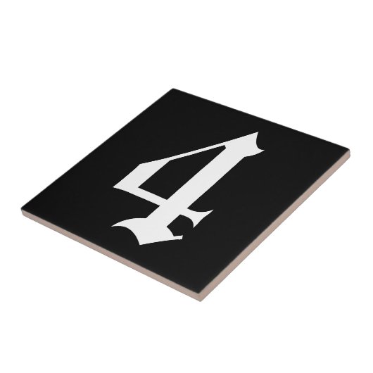 ゴシック数字タイル タイル (側面)