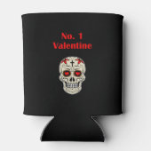 ゴシック数字1バレンタインハート砂糖スカル 缶クーラー (裏面)