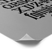 ゴシック文字ポスター ポスター (角)