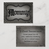 ゴシック文字モミー コーリングカード (正面/裏面)