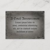 ゴシック文字モミー コーリングカード (裏面)