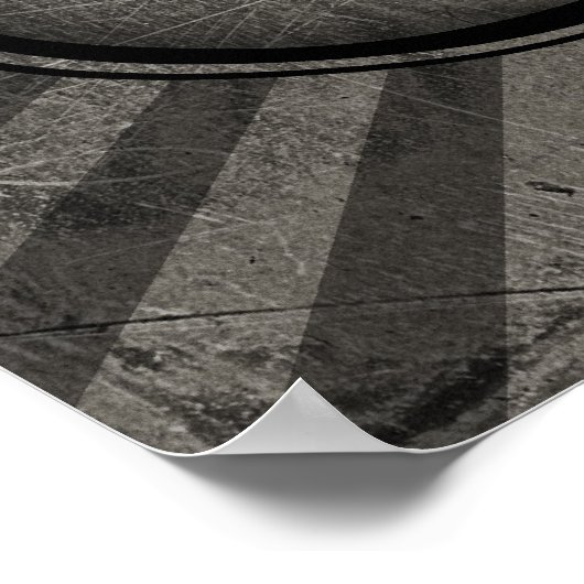 ゴシック文字モミー ポスター (角)