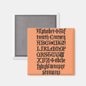 ゴシック文字磁石 マグネット (正面/裏面)