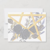 ゴシック日付の保存 |ウィッカ信者フローラ処理 セーブザデート (裏面)