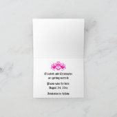 ゴシック日付の結婚保存 案内状 (内部)