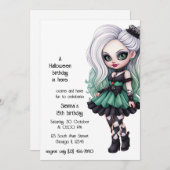 ゴシック日本のの 招待状 (正面/裏面)