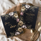 ゴシック暗黒フローラ大人ハローウィンパーティ 招待状