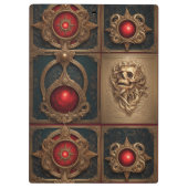 ゴシック本の表紙 クリップボード (裏面)