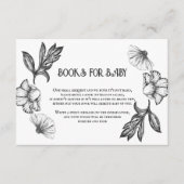 ゴシック本の赤ちゃんシャワーのタトゥー花 エンクロージャーカード (正面)