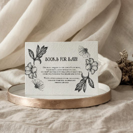 ゴシック本の赤ちゃんシャワーのタトゥー花 エンクロージャーカード