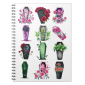 ゴシック棺の手帳の葬儀長ギフト ノートブック (正面)