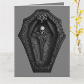 ゴシック棺 カード (黄色い花)