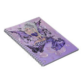 "ゴシック様式かわいこちゃん"のかわいい妖精のドラゴンのノート ノートブック (右側)