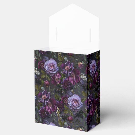 ゴシック様式とムーディパープル結婚フローラ フェイバーボックス (オープン)
