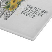 ゴシック様式のひまわり骨格 カッティングボード (角)