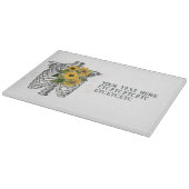 ゴシック様式のひまわり骨格 カッティングボード (角)