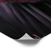 ゴシック様式のアニメの女の子の黒いドレス | AIアートポスター ポスター (角)