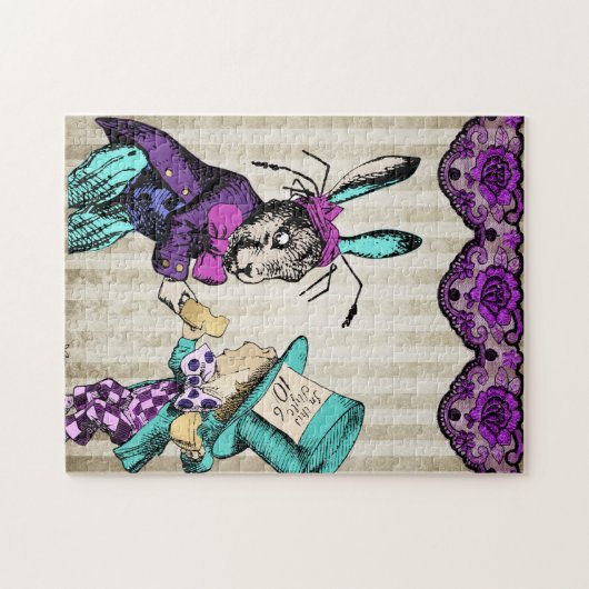 ゴシック様式のアリスIII -不機嫌の帽子屋とウサギ ジグソーパズル (横)