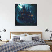ゴシック様式のアーケインの魔法の風景1 キャンバスプリント (インサイチュ (寝室))