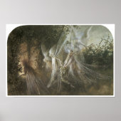 ゴシック様式のアーチを通して見ている妖精, c.1864 ポスター (正面)