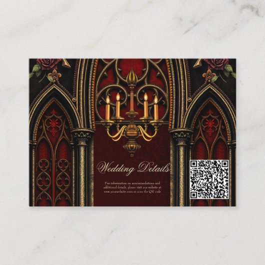 ゴシック様式のアーチスカル。 エンクロージャーカード (正面)