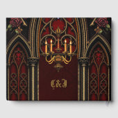 ゴシック様式のアーチスカル。 ゲストブック (裏面)