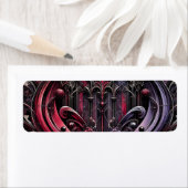 ゴシック様式のアーチ差出人住所ラベル ラベル (インサイチュ)