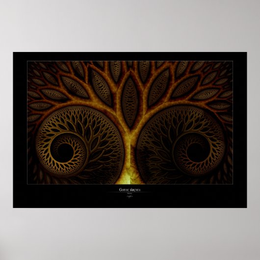 ゴシック様式のアーチ ポスター (正面)