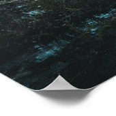 ゴシック様式のアートの暗い沼地の森 ポスター (角)