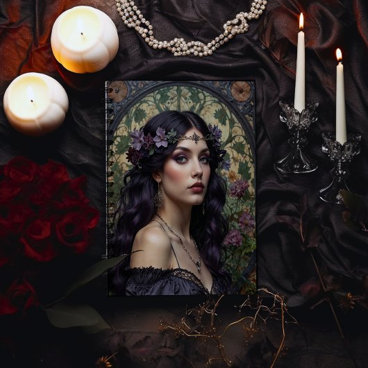 ゴシック様式のアールヌーボー女性 プランナー手帳