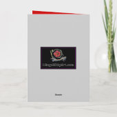 ゴシック様式のイルミネーショングリーティングカード(カスタマイズ可能) カード (裏面)