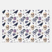 ゴシック様式のウィッチクラフトおよび魔法アクセサリー ラッピングペーパーシート (正面2)