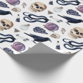 ゴシック様式のウィッチクラフトおよび魔法アクセサリー ラッピングペーパー (角)