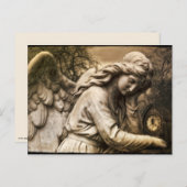 ゴシック様式のエンジェル葉書 ポストカード (正面/裏面)