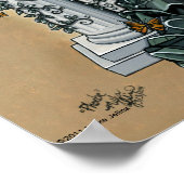 ゴシック様式のオートクチュール蝶フェアリーのポスター ポスター (角)