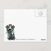 ゴシック様式のオートクチュール蝶フェアリー葉書 ポストカード (裏面)