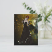 ゴシック様式のガールポストカード ポストカード (スタンド正面)