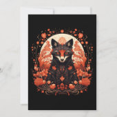 ゴシック様式のキツネと花 シーズンカード (正面)