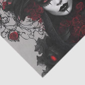 ゴシック様式のクイーンハロウィーンデコパージュ 薄葉紙 (詳細)